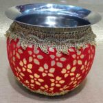 Decorated Red Gadvi Lota for Wedding Ceremony - Gadvi5