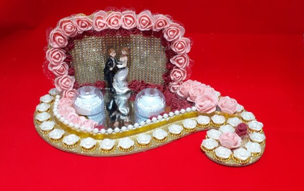 Floral Ring Platter with Ring Boxes - Platter4