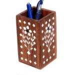 Pen Pencil Holder Wooden Inlay