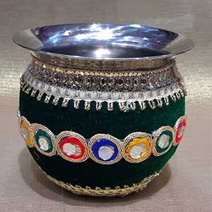 Decorated Mungiya Gadvi Lota for Wedding Ceremony (Gadvi-3)